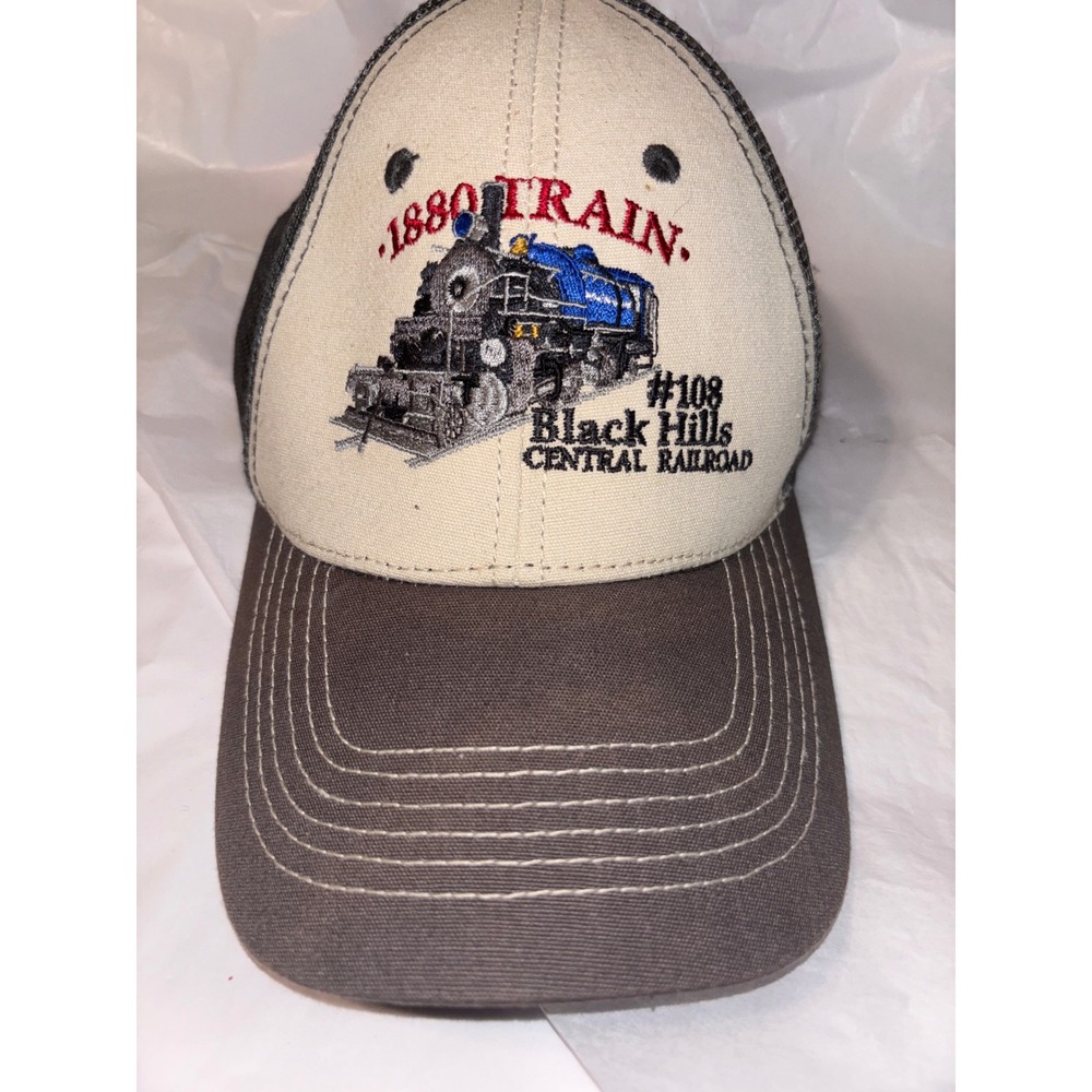 1880 Train Black Hills Central Railroad Prairie Mountain Hat Cap
